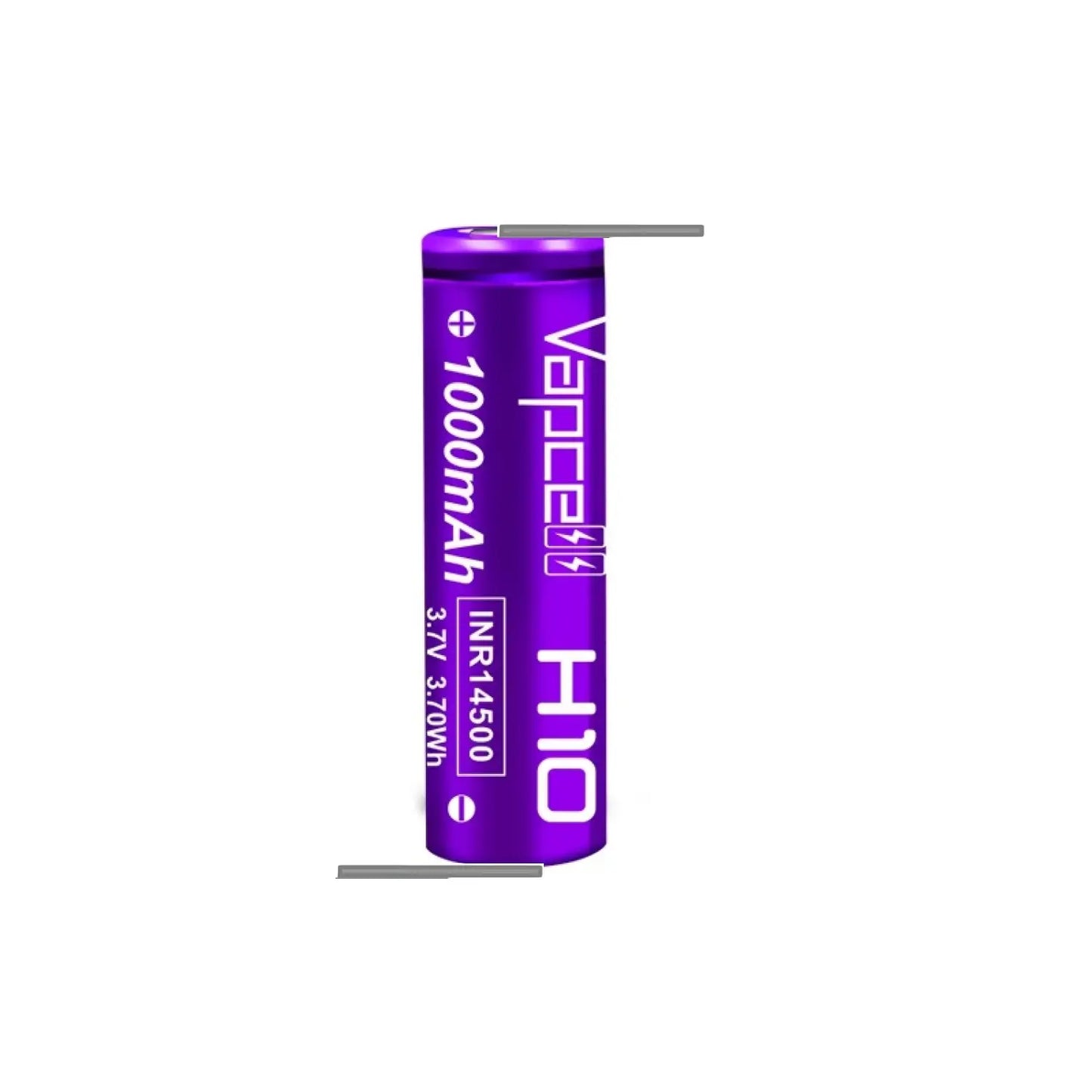 Acumulator VAPCELL 14500 cu lamele in S li-ion 3.7V 1000mAh 10A INR14500 H10+S