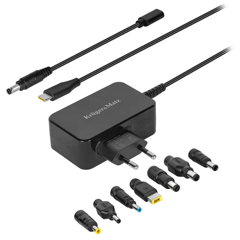 Alimentator Universal 65W PD USB-C + 7 adaptoare Kruger&Matz KM1450-65