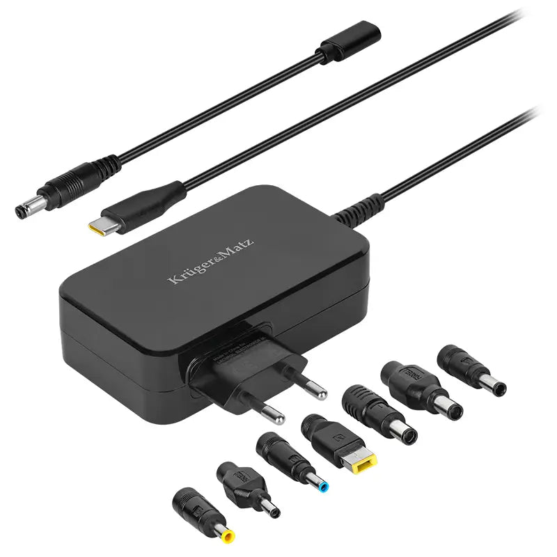 Alimentator Universal 90W PD USB-C + 7 adaptoare Kruger&Matz KM1450-90