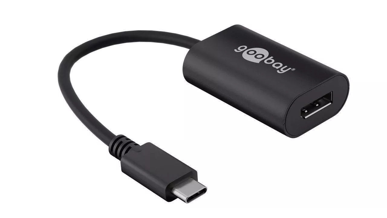 Cablu adaptor USB Type C la Displayport tata-mama 0.2m 4K GOOBAY
