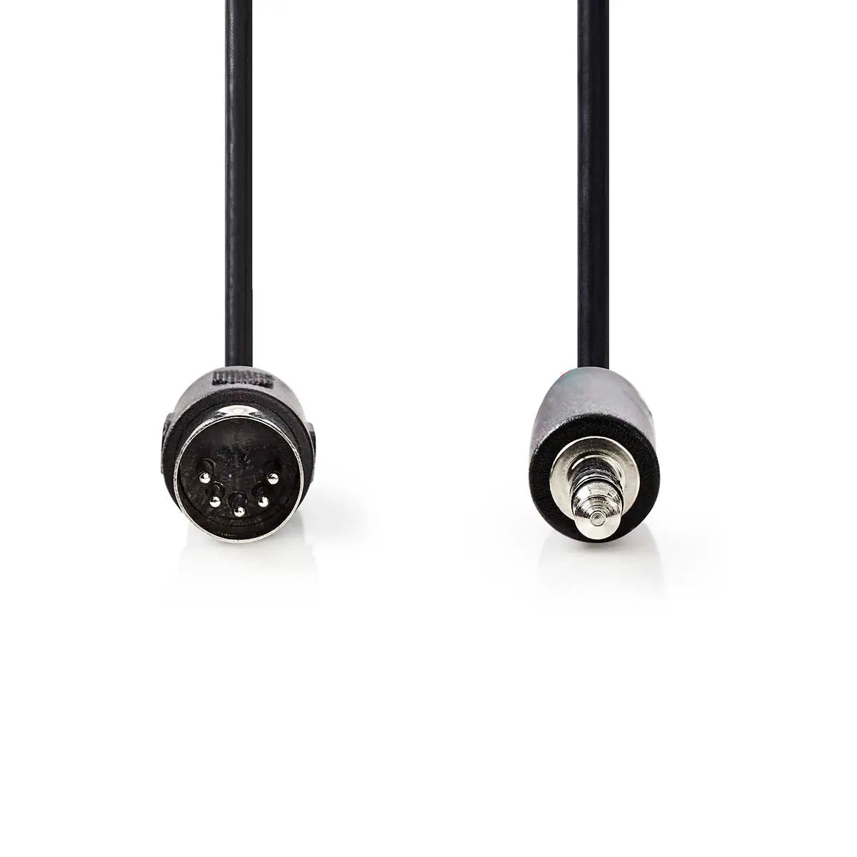 Cablu audio DIN 5pini tata - Jack 3.5 mm STEREO tata 2m Nedis CAGL20100BK20