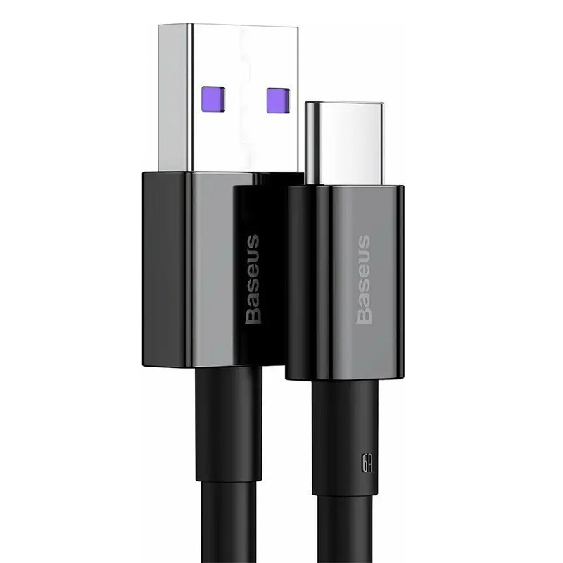 Cablu Baseus CATYS-B01 USB - Tip C 1m 100W 6A PD2.0 negru