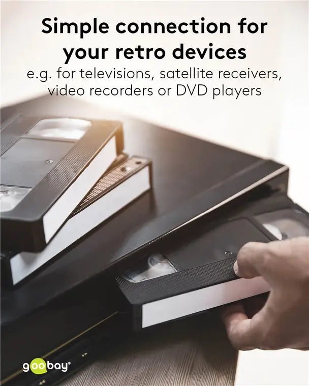 Cablu Euro SCART 21 pini - Euro SCART 21 pini 1.5m Goobay 11702