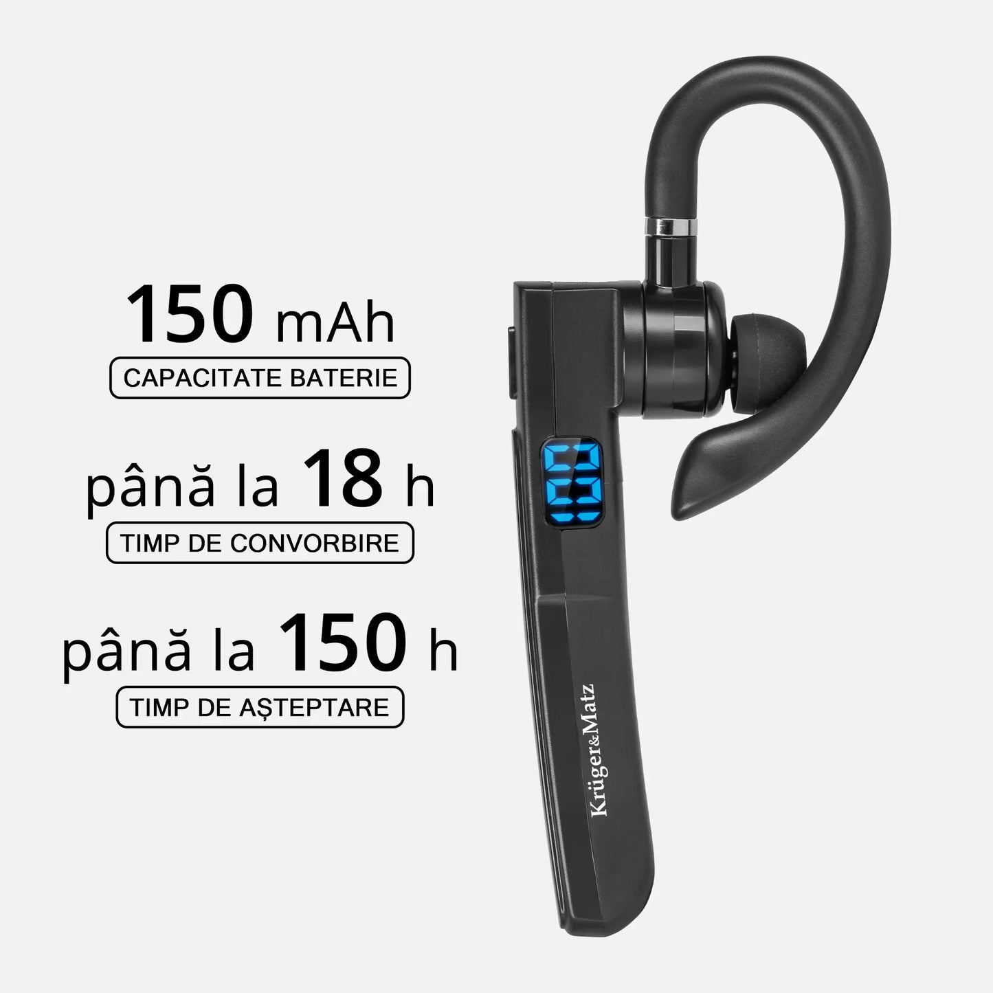 Casca bluetooth 5.2 18 ore K16 Kruger&Matz KM0603