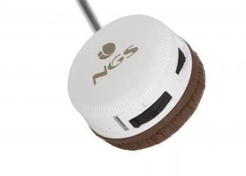 Casti bluetooth 2.1 Vintage Artica alb stereo NGS