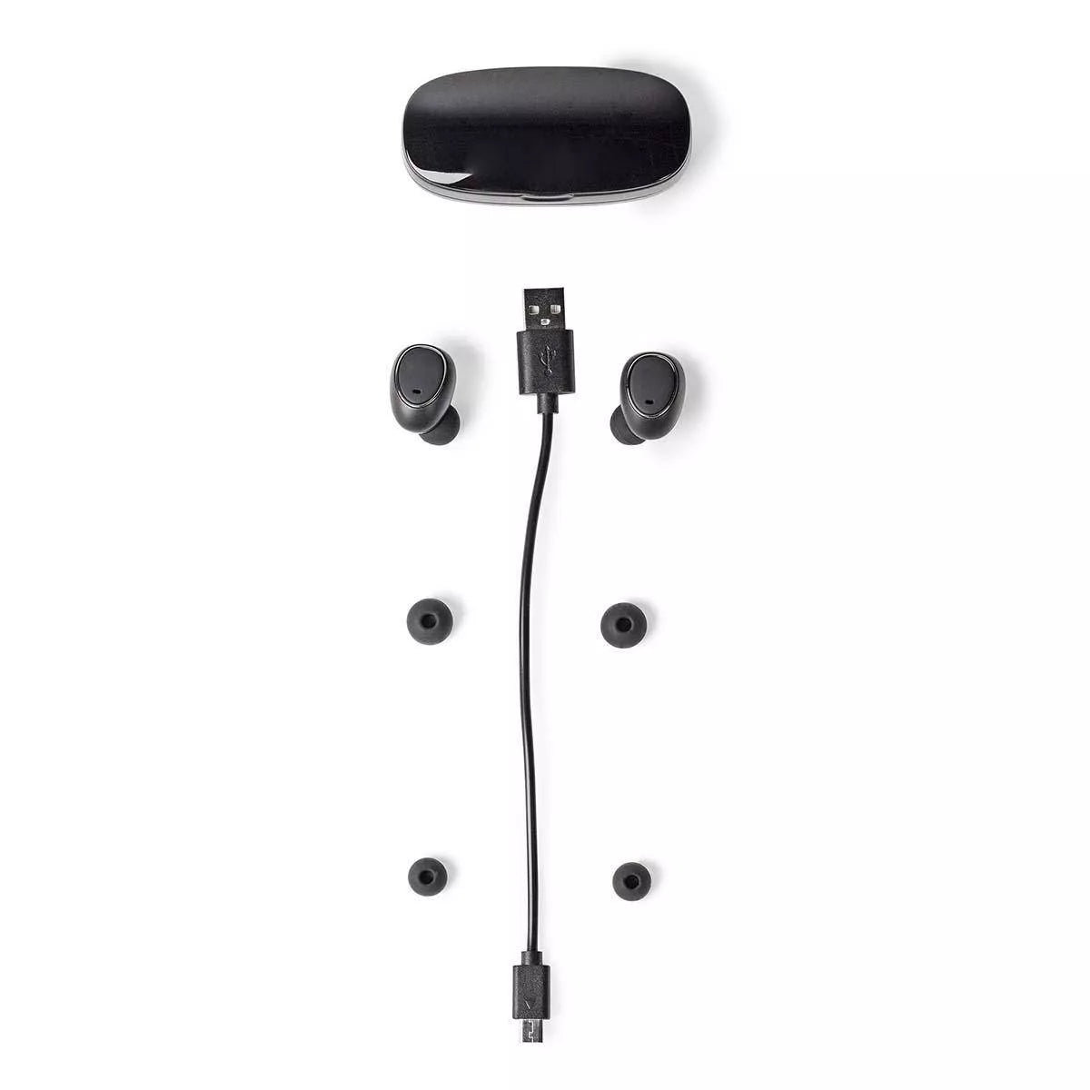 Casti bluetooth In-Ear cu tehnologie True Wireless Stereo si reincarcare in carcasa NEDIS