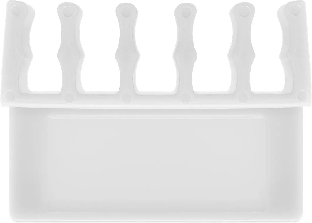 Cleme pentru gestionarea cablurilor cu 5 sloturi Goobay set 2buc alb