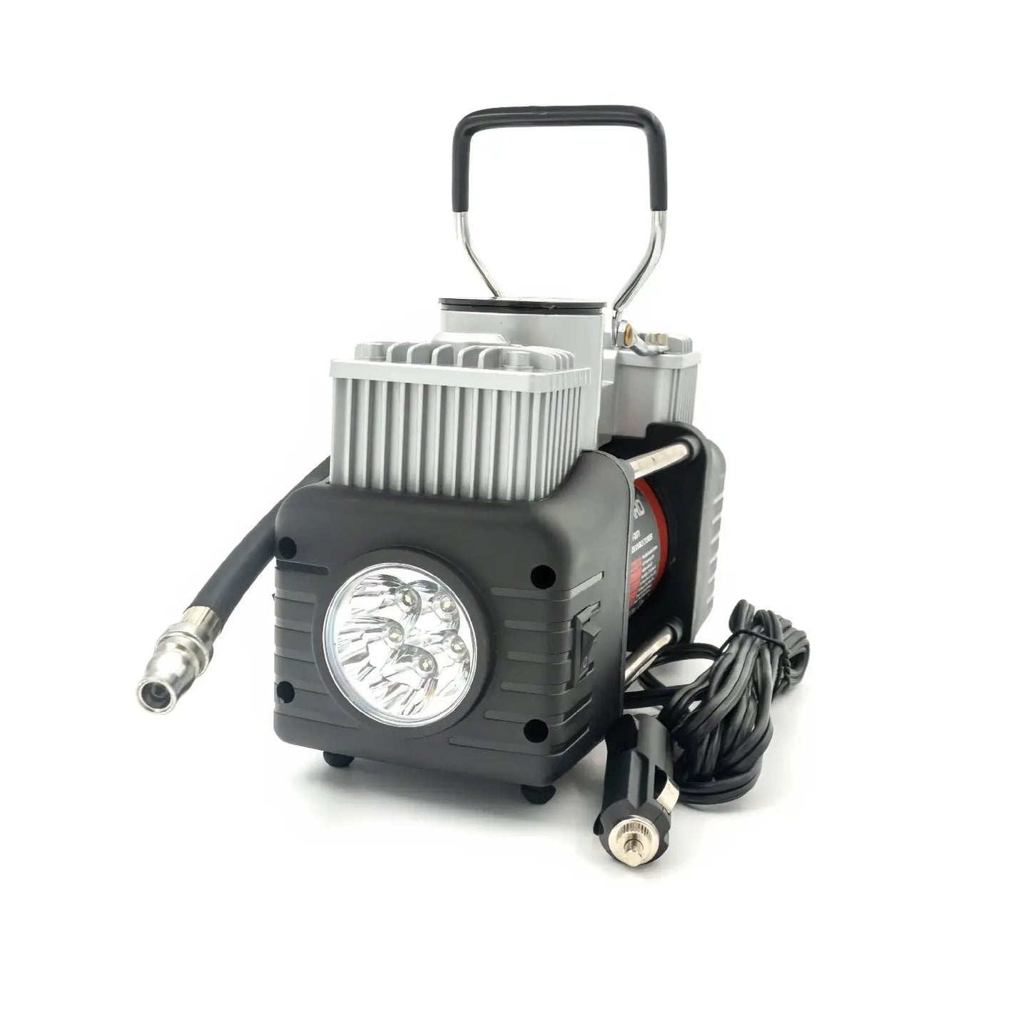 Compresor auto 12V Carguard COM002 Heavy-Duty dublu cilindru 50L/min 150PSI LED +kit reparatie anvelope