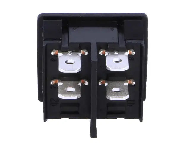 Comutator cu retinere 2 pozitii ON-OFF 6A /250VAC 22x19.6 mm negru SCI R13-33A-02-BB-2D