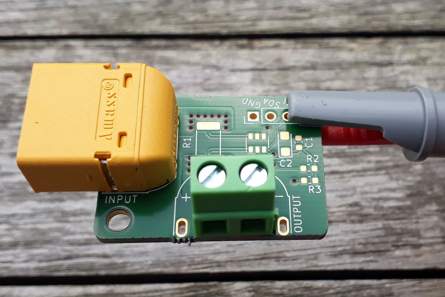 Conector soclu XT60 tata 2 pin alimentare DC pentru PCB THT AMASS XT60PW-M