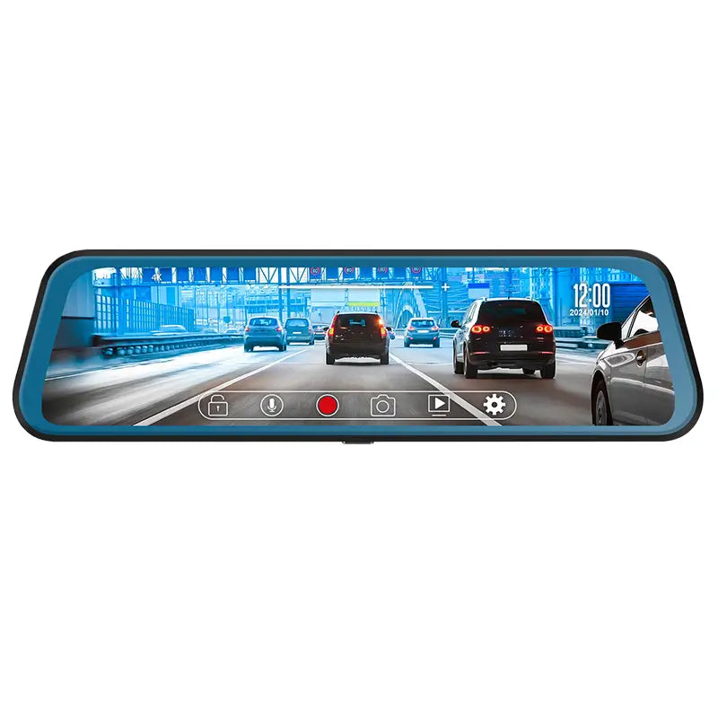 DVR auto si camera fata /spate in oglinda L200 4K Ultra HD Ecran tactil 9.66" PEIYING BASIC PY-DVR032