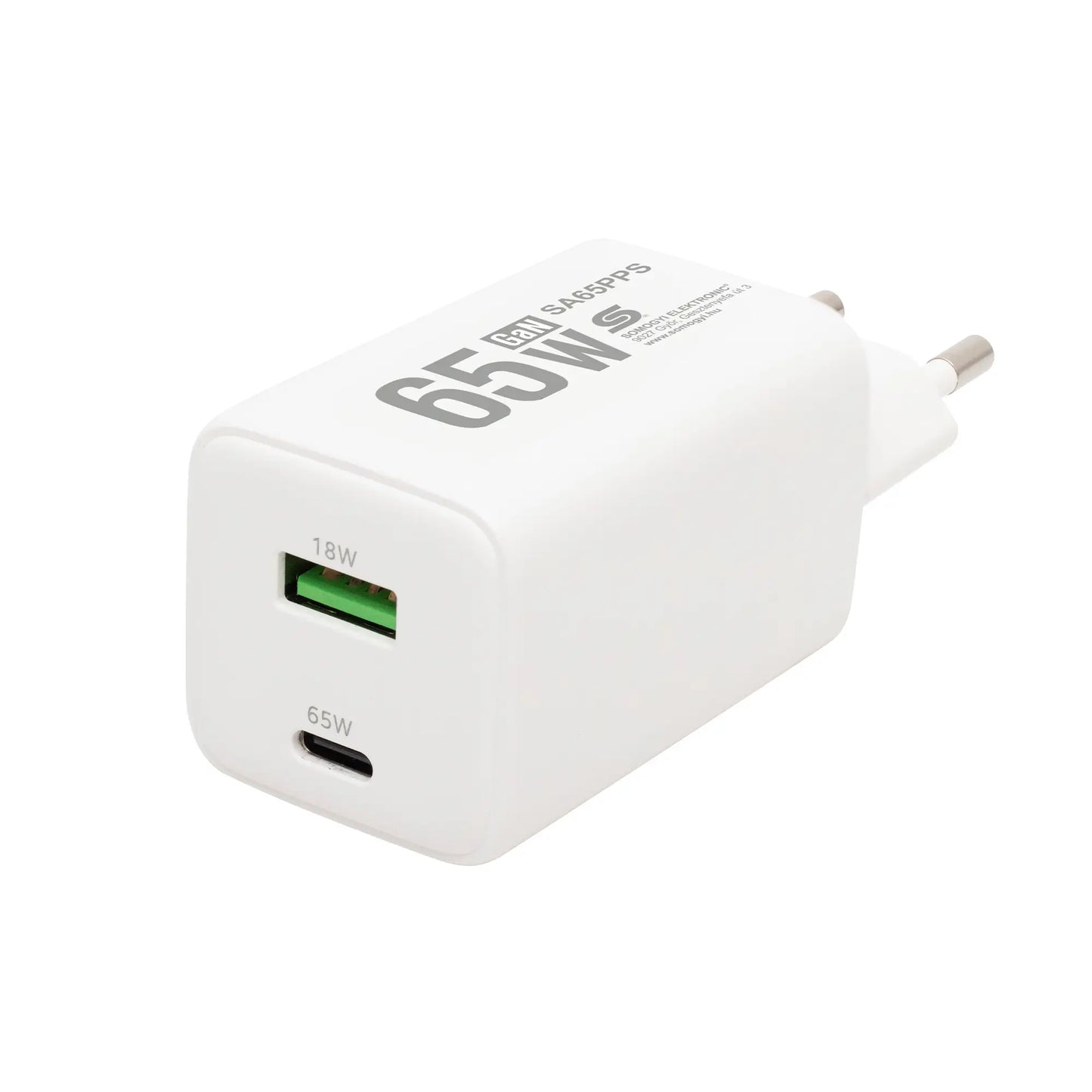 Incarcator retea rapid 65W USB-C 45W + USB 18W QC PD PPS SAL SA65PPS