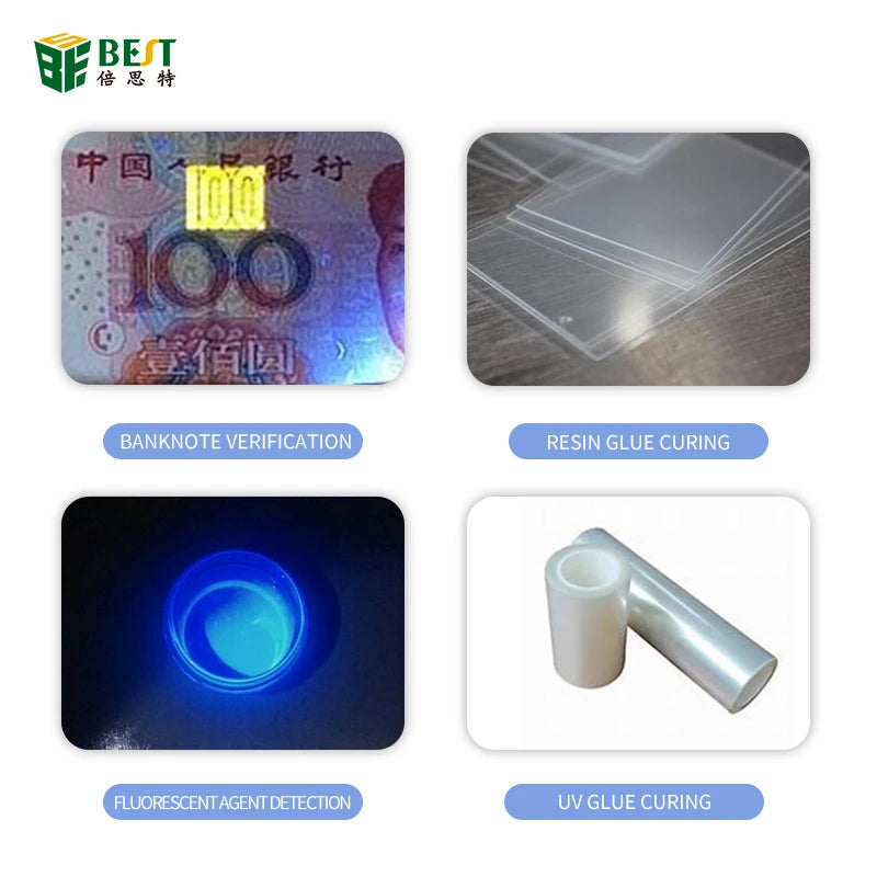 Lampa UV LED 3W alimentare USB pentru fixare vopsea /masca protectie lipire PCB BST-9147