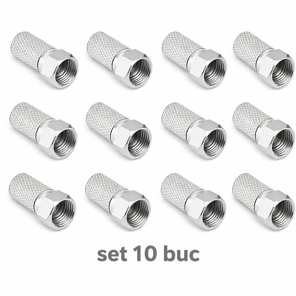 Set 10 mufe F 6.8mm cu garnitura RG6 WTY0451-10