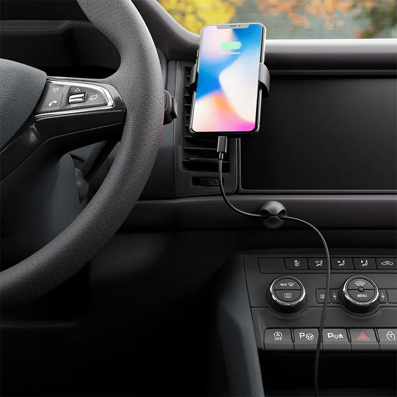 Set 5 cleme organizatoare cabluri cu adeziv negre MK5543 deleyCON