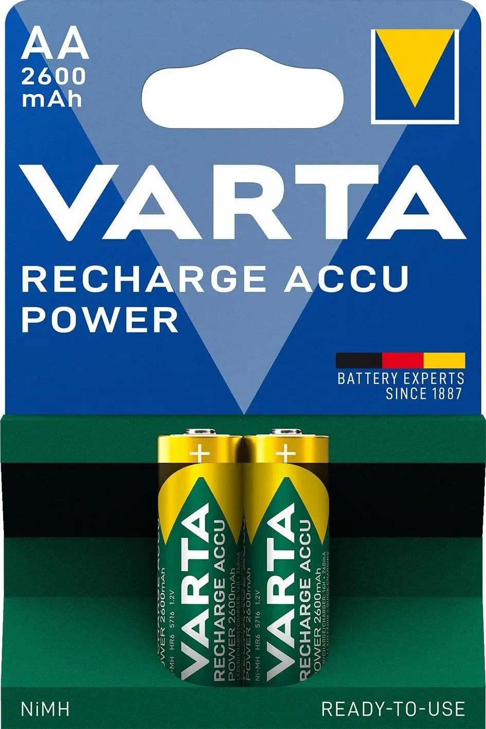 Set acumulatori Varta R6 AA 2600mAh Ready2Use 2buc