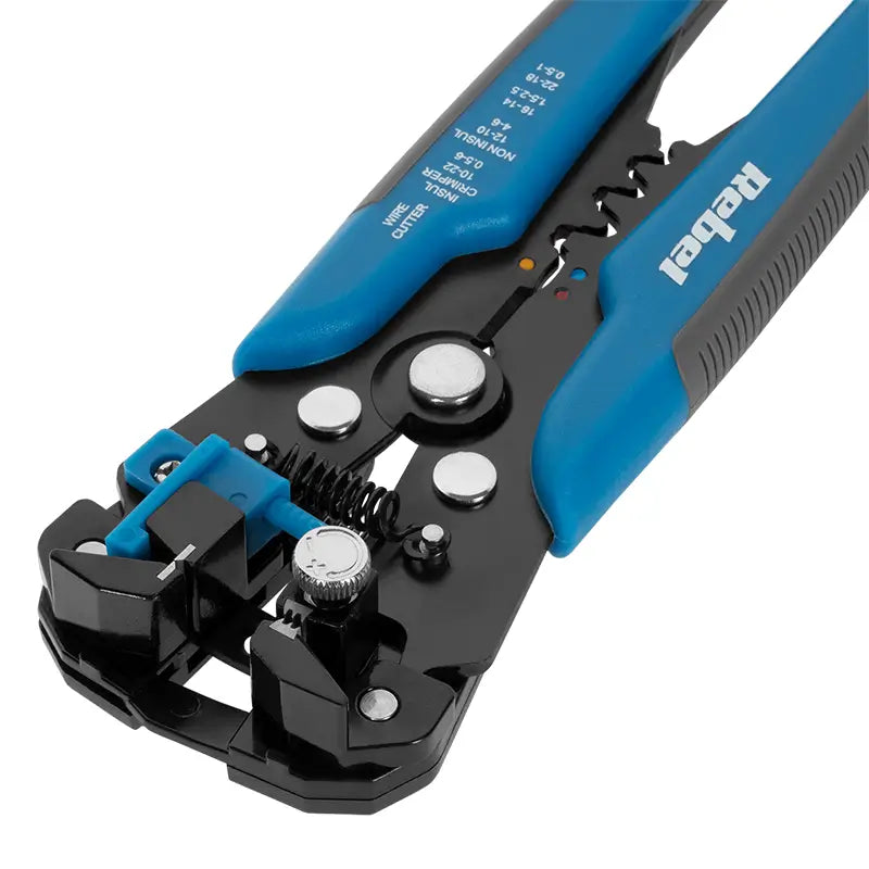 Set cleste de sertizare /dezizolare + 215 conectori Rebel RB-1014