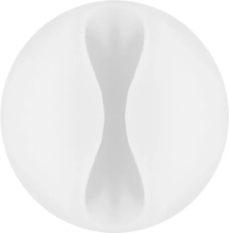 Set organizator cabluri 5 buc alb Goobay