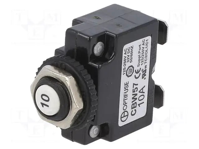 Siguranta termica 10A OPTIFUSE CBW57-PB-10A-5X Imax. 1kA 32VDC/50VDC/125V/250V