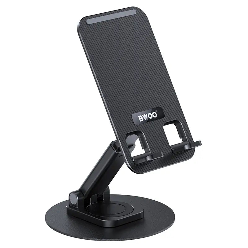 Suport birou rotativ 360 grade pentru telefon negru BWOO ZJ132