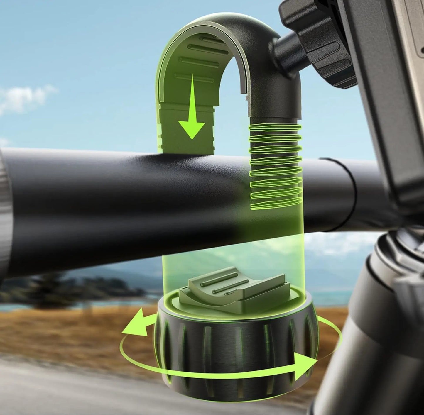 Suport pentru telefon 4.7-7" pe bicicleta HEAVY DUTY PLATINET PUBH4230