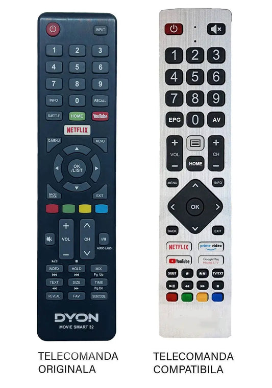 Telecomanda inlocuitoare compatibila TV DYON MOVIE SMART 32 (692)