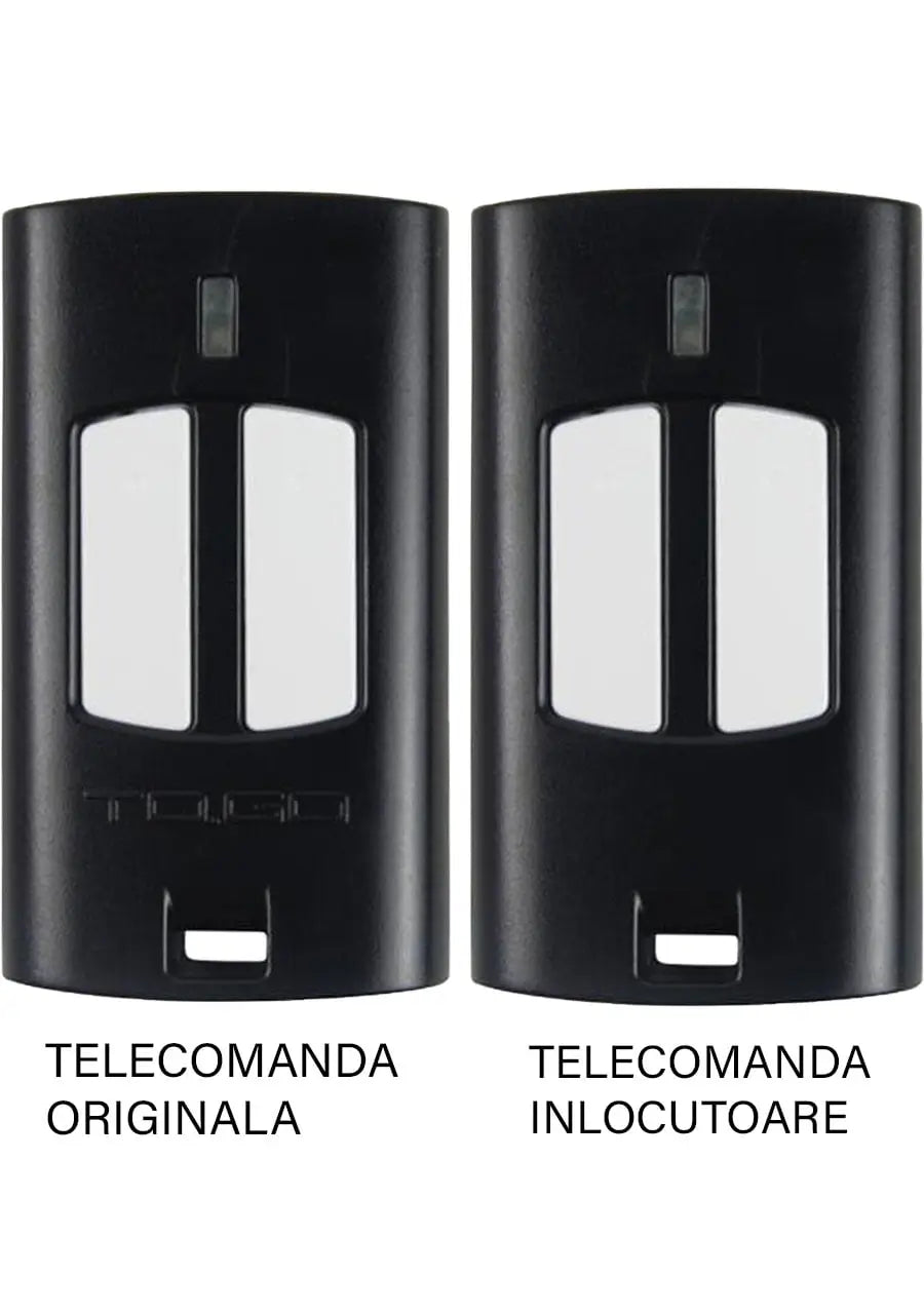 Telecomanda poarta garaj 2 butoane cod saritor frecventa 433.92MHz Beninca TO.GO2WV compatibila cu originalul (801)