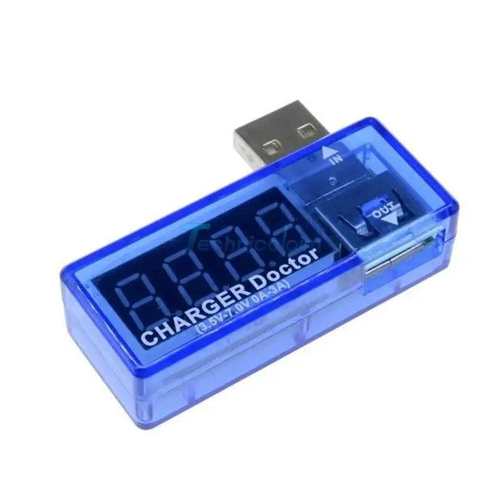 Tester USB Ampermetru 0A-3A /Voltmetru 3.5V-7V albastru