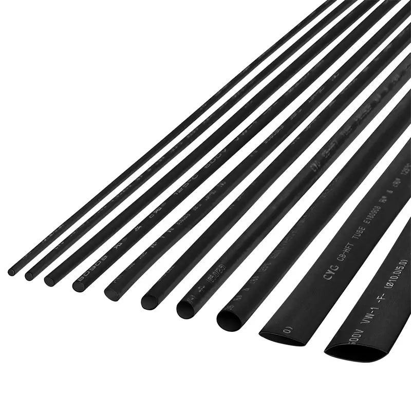Tub termocontractabil negru CB-HFT 4.5/2.25mm 1m flexibil fara halogeni rezistent la flacara 1buc Rebel NAR0247.1-1