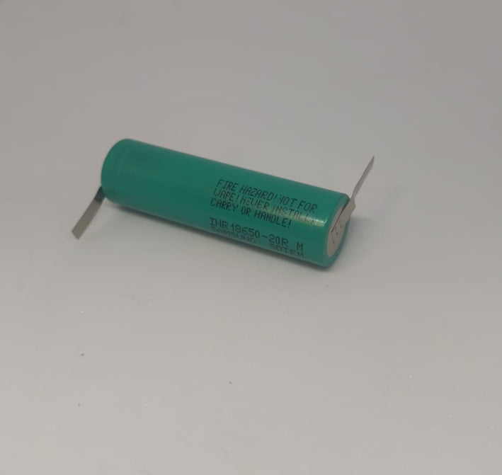 Acumulator 18650 SAMSUNG LI-ION 3.7V 2000mAh 22A cu terminale in S INR18650-20R-S