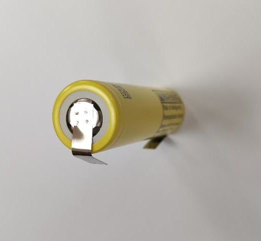 Acumulator LG 18650 cu lamele LI-ION 3.6V 2500mAh 20A ICR18650HE4 134 HEL galben