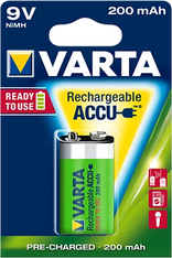 Acumulator Ni-MH Varta 9V 200mAh Ready to use