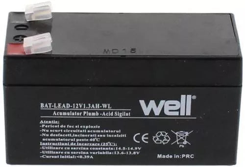 Acumulator plumb acid 12V 1.3AH Well BAT-LEAD-12V1.3AH-WL