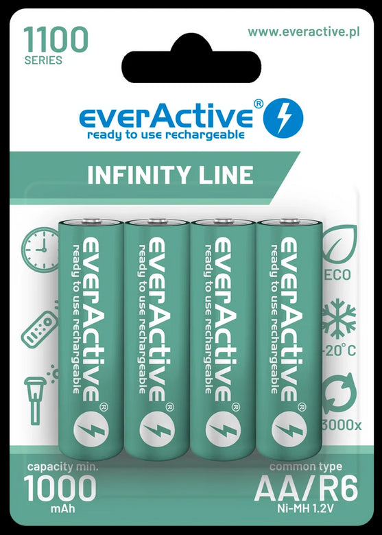 Acumulatori Ni-MH AA R6 1100mAh 4buc everActive 4x EVBHRL6-1100
