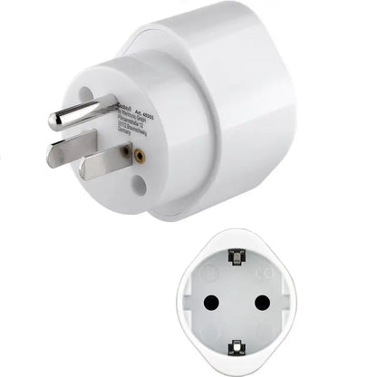 Adaptor CEE 7/3 Schuko mama la priza US /Japonia Tip B /NEMA 5-15 /3 pini alb