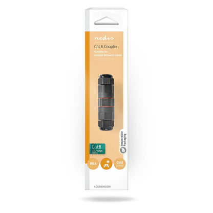 Adaptor cuplaj de exterior Cat6 RJ45 mama-mama FTP Nedis CCGB89850BK