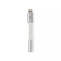 Adaptor iPhone Apple Lightning 8-Pin tata la Jack 3.5 mm mama 0.15m gri Nedis