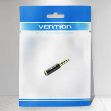 Adaptor Jack 2.5 mm mama 4 pini - Jack 3.5 mm mufa tata 4 pini metal aurit VENTION BFBB0-DE