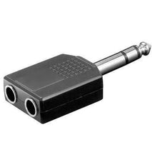 Adaptor Jack 6.35 mm stereo la 2x 6.35 mm stereo mama Goobay