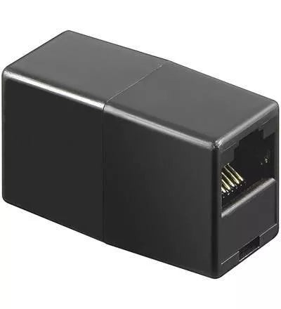 Adaptor prelungire RJ45 mama-mama negru Goobay
