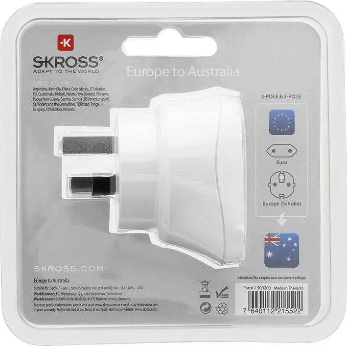 Adaptor priza Skross EU - Australia si China 1.500209