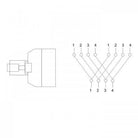 Adaptor RJ11 mama la 2x RJ11 mama negru Goobay