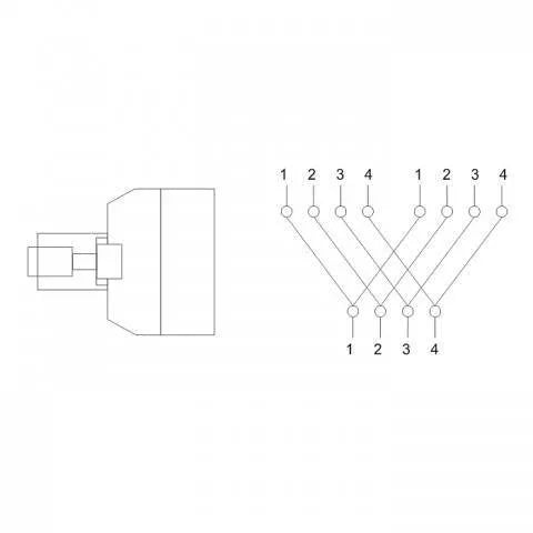 Adaptor RJ11 tata la 2x RJ11 mama alb Goobay