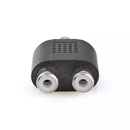 Adaptor Subwoofer RCA tata - 2x RCA mama negru Nedis