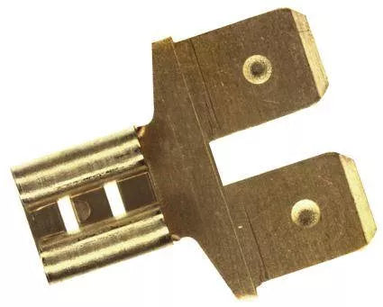 Adaptor terminal plat 6.3mm 0.8mm 1x mama 2x tata fara alama TE Connectivity 61765-1