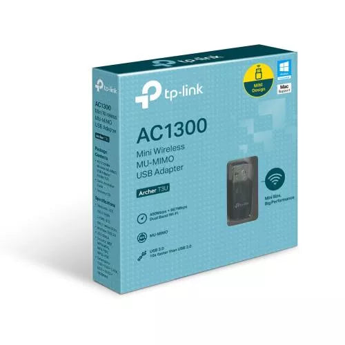 Adaptor USB Wireless AC1300Mbps Dual Band 2.4GHz 5GHz TP-LINK