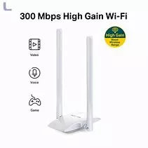 Adaptor USB Wireless Mercusys 300 Mbps 2 antene MW300UH