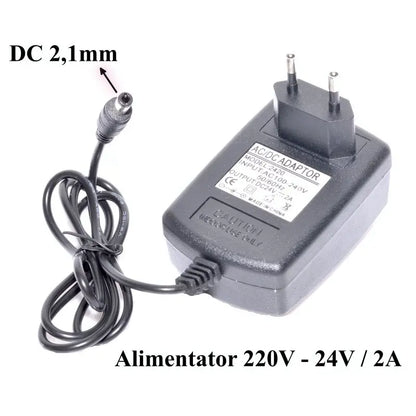 Alimentator in comutatie AC/DC 24V 2A mufa 5.5x2.1mm cablu 85cm
