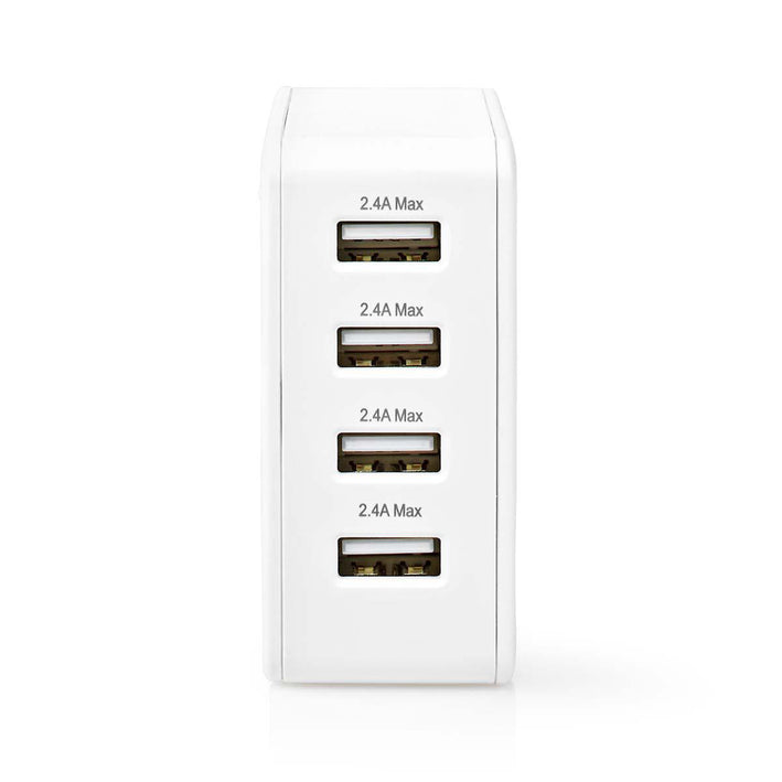 Alimentator incarcator 220V - USB 24W 2x2.4A 2x1A alb NEDIS