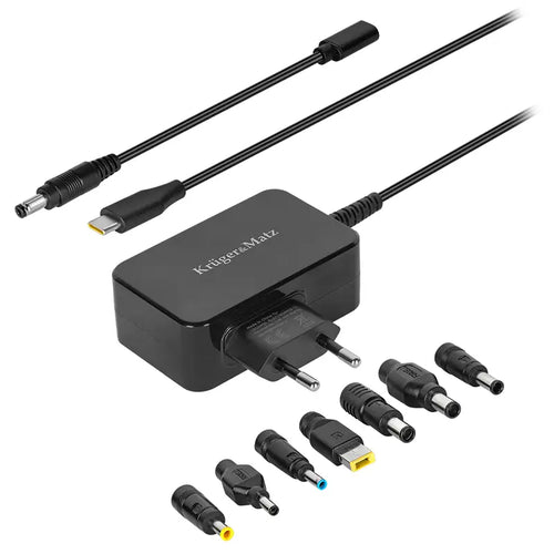 Alimentator Universal 65W PD USB-C + 7 adaptoare Kruger&Matz KM1450-65